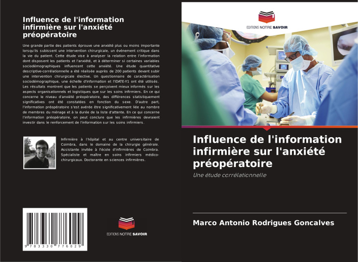 Libro Influence de l'information infirmi?re sur l'anxiété préopératoire Marco Antonio Rodrigues Goncalves