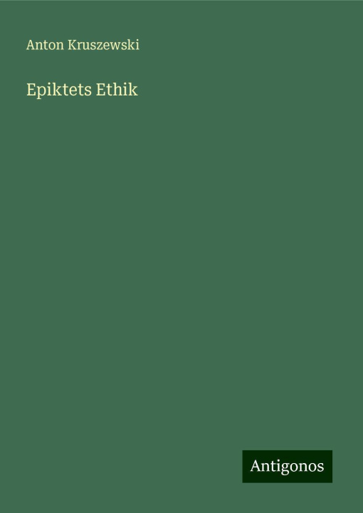 Kniha Epiktets Ethik 