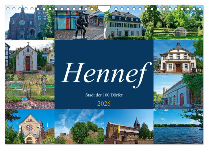 Kalendár/Diár Hennef - Stadt der 100 Dörfer (Wandkalender 2026 DIN A4 quer), CALVENDO Monatskalender Calvendo