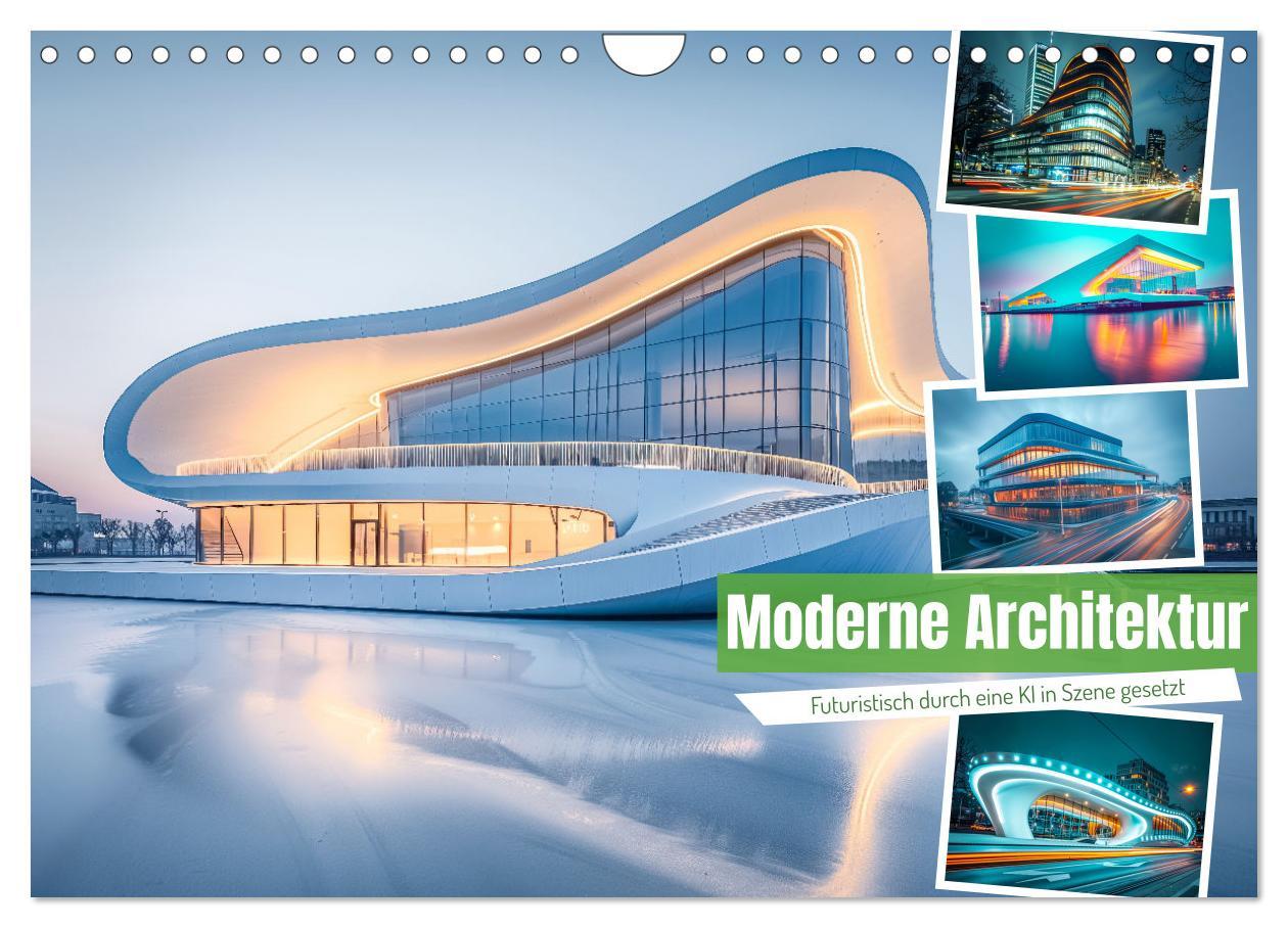 Kalendár/Diár Moderne Architektur (Wandkalender 2026 DIN A4 quer), CALVENDO Monatskalender Calvendo