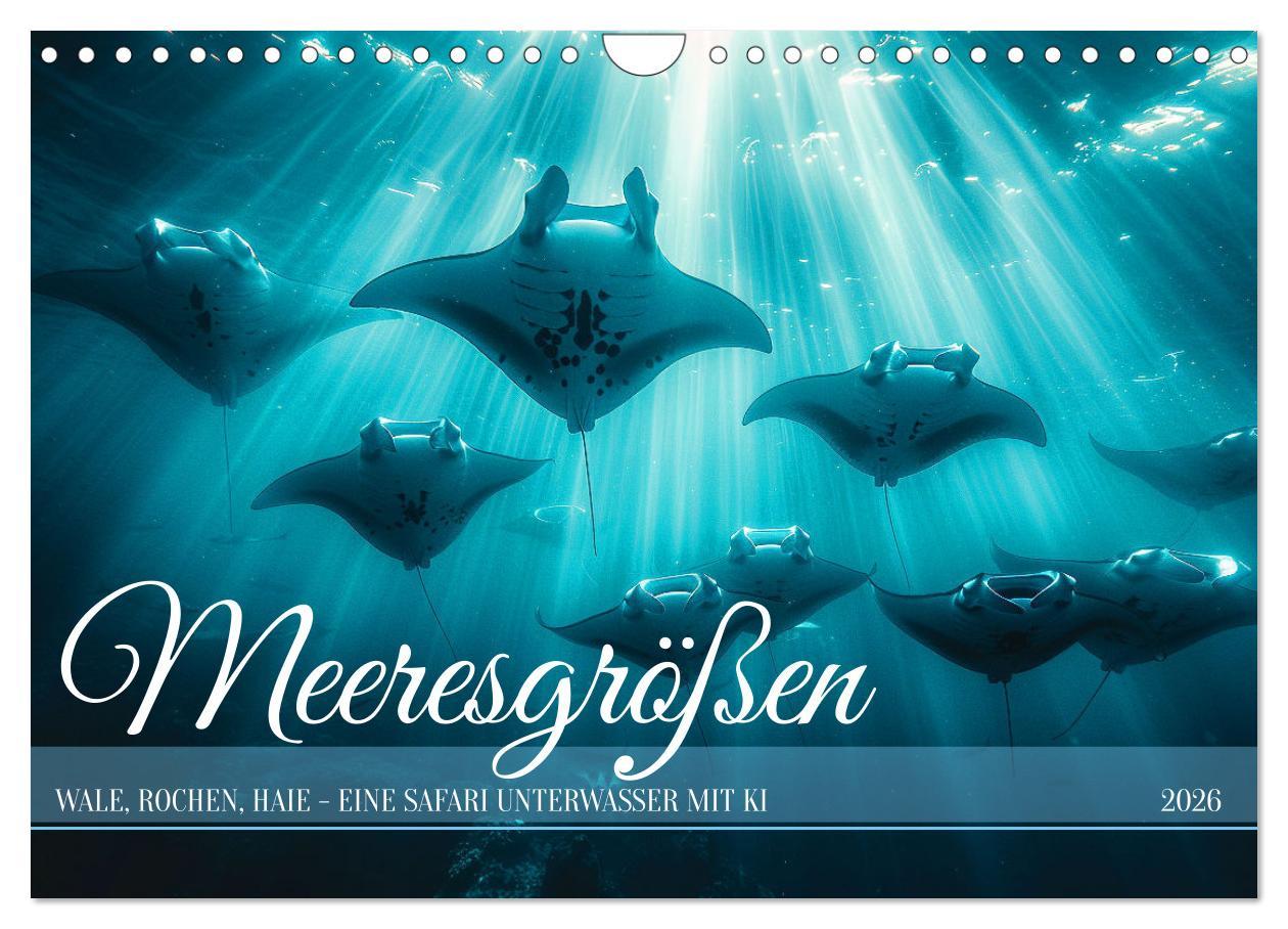 Kalendár/Diár Meeresgrößen (Wandkalender 2026 DIN A4 quer), CALVENDO Monatskalender Calvendo