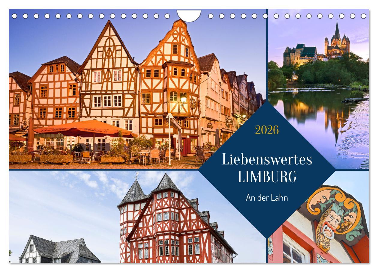 Kalendár/Diár Liebenswertes Limburg (Wandkalender 2026 DIN A4 quer), CALVENDO Monatskalender Calvendo