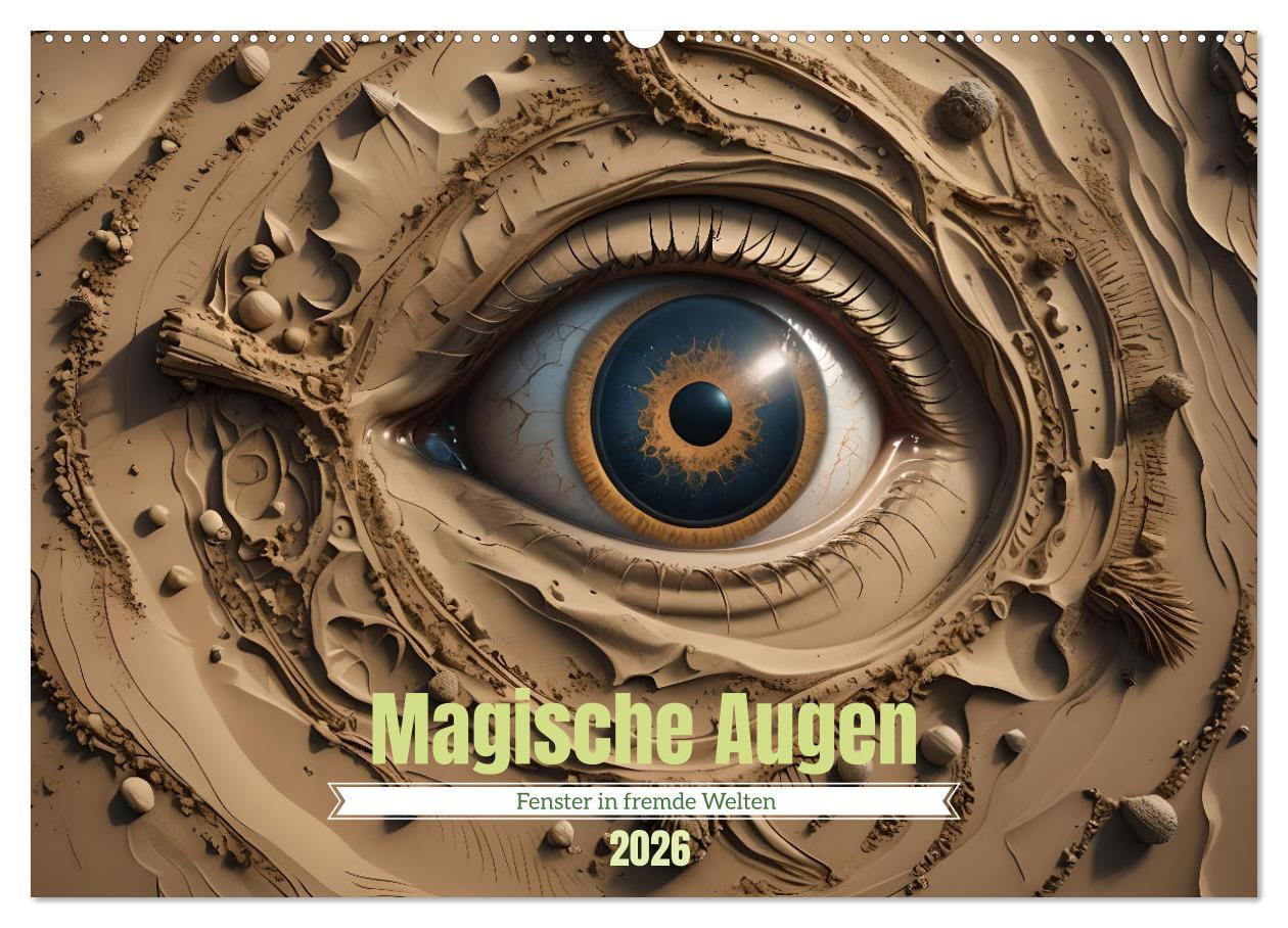 Kalendár/Diár Magische Augen (Wandkalender 2026 DIN A2 quer), CALVENDO Monatskalender Calvendo