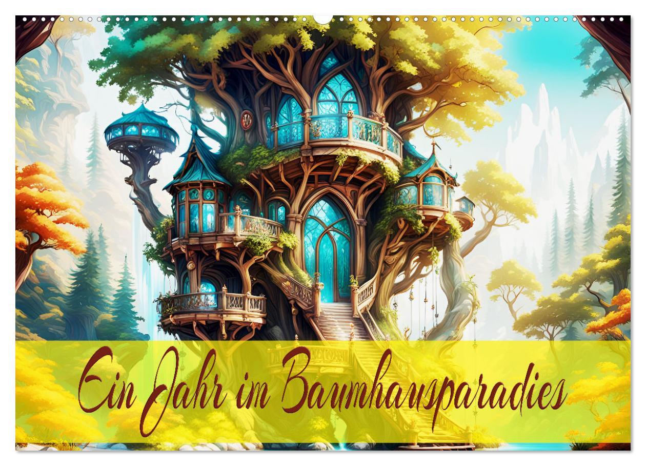 Kalendář/Diář Ein Jahr im Baumhausparadies (Wandkalender 2026 DIN A2 quer), CALVENDO Monatskalender Calvendo