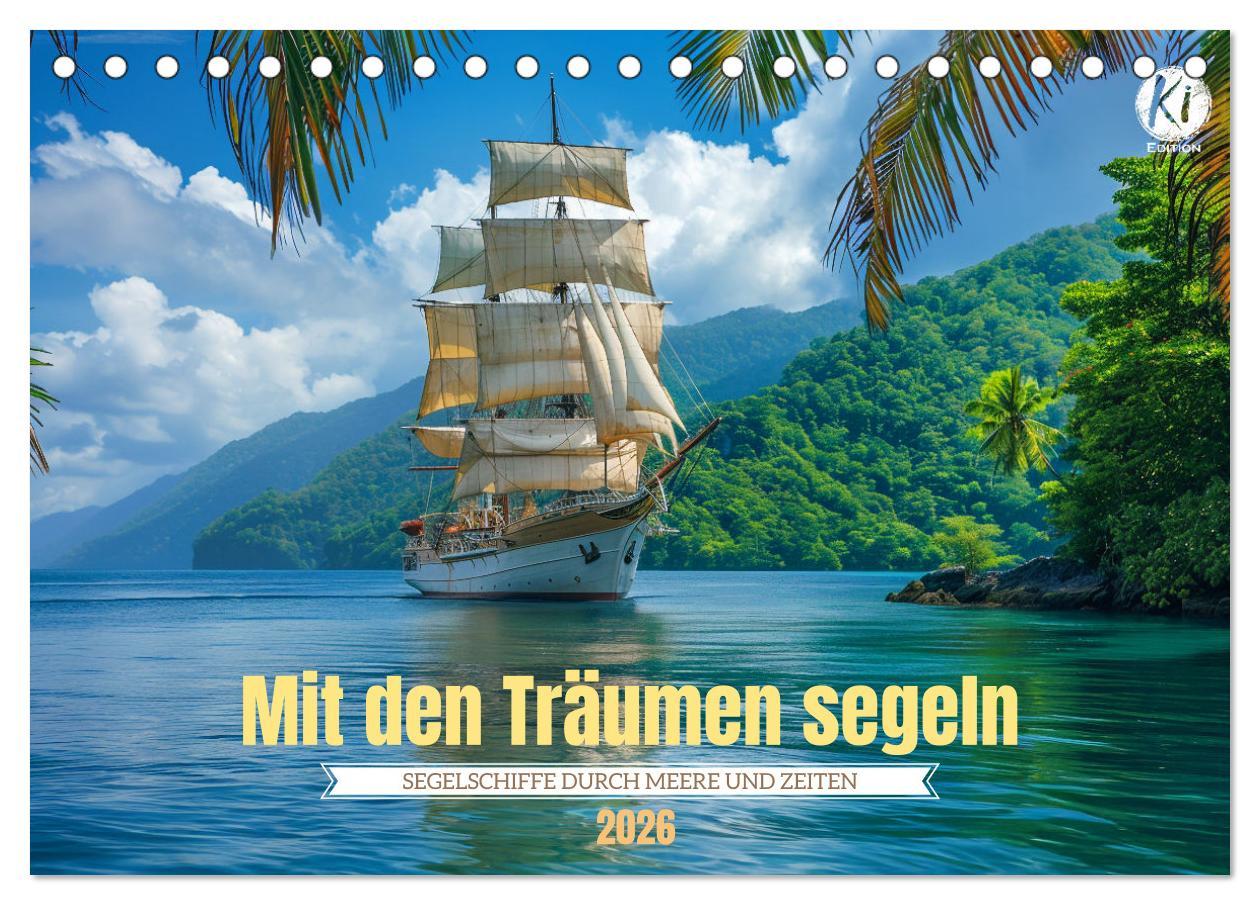 Kalendář/Diář Mit den Träumen segeln (Tischkalender 2026 DIN A5 quer), CALVENDO Monatskalender Calvendo