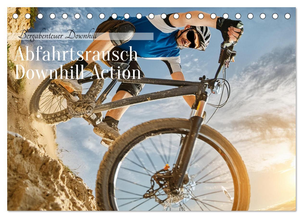 Kalendář/Diář Abfahrtsrausch Downhill Aktion (Tischkalender 2026 DIN A5 quer), CALVENDO Monatskalender Calvendo