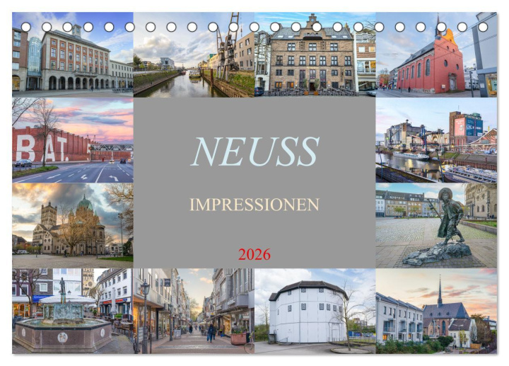 Kalendár/Diár Neuss Impressionen (Tischkalender 2026 DIN A5 quer), CALVENDO Monatskalender Calvendo