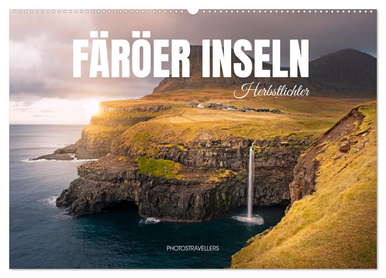 Kalendár/Diár FÄRÖER INSELN - Herbstlichter (Wandkalender 2026 DIN A2 quer), CALVENDO Monatskalender Calvendo