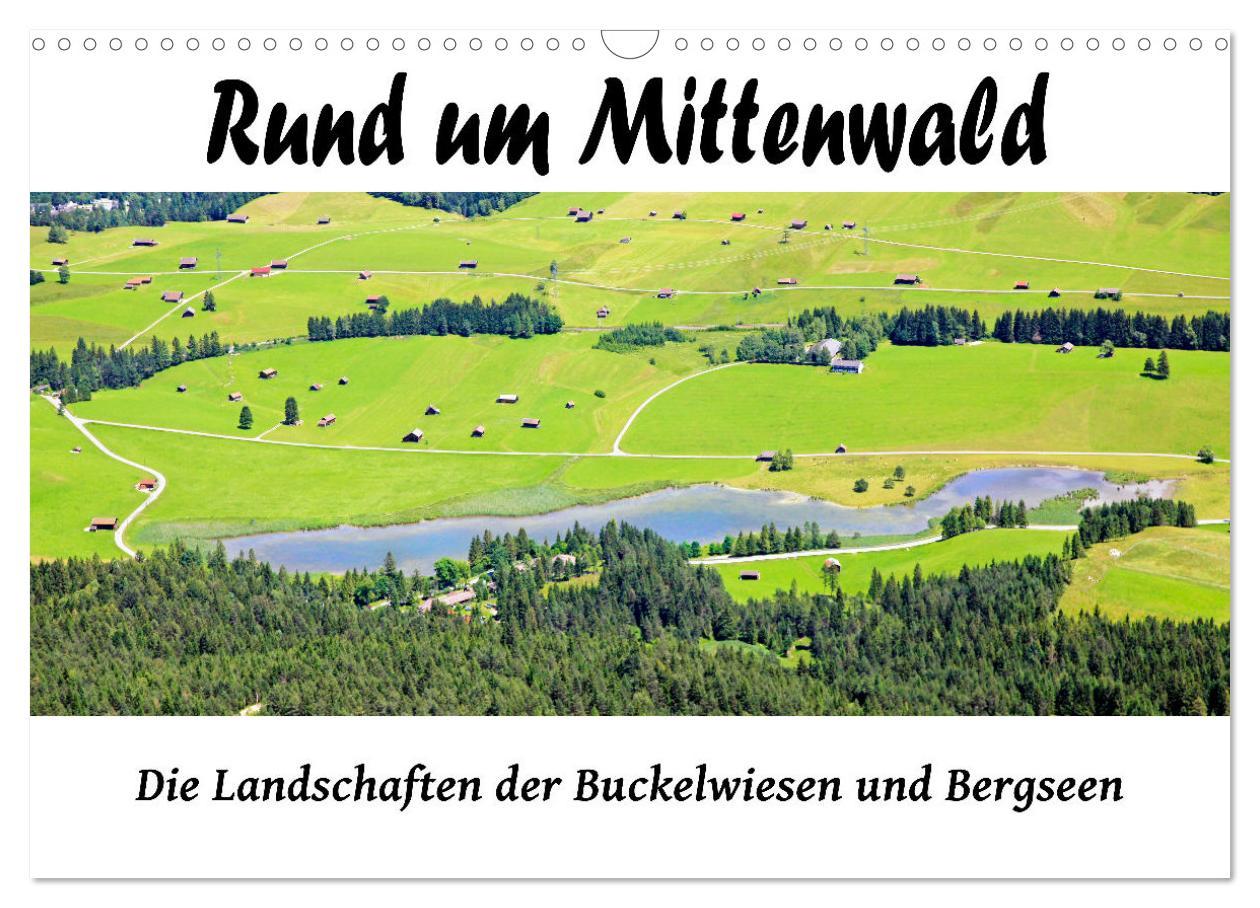 Kalendár/Diár Rund um Mittenwald (Wandkalender 2026 DIN A3 quer), CALVENDO Monatskalender Calvendo
