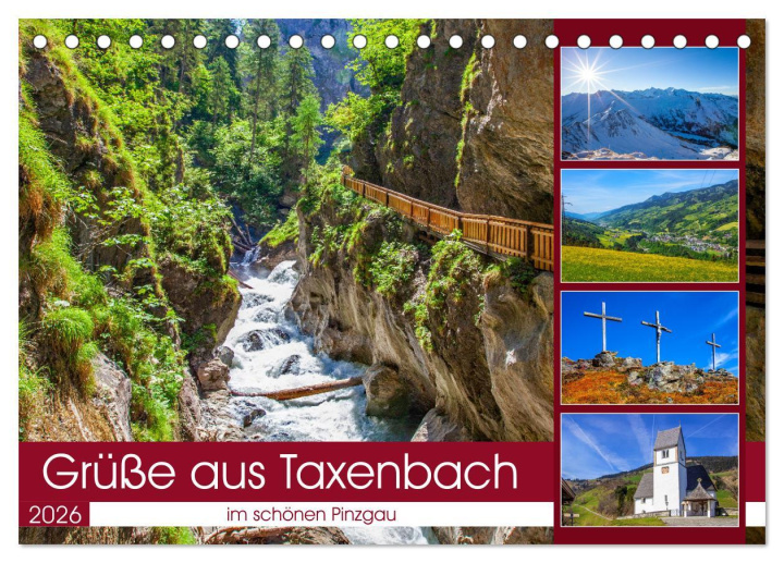 Kalendár/Diár Schöne Grüße aus Taxenbach (Tischkalender 2026 DIN A5 quer), CALVENDO Monatskalender Calvendo