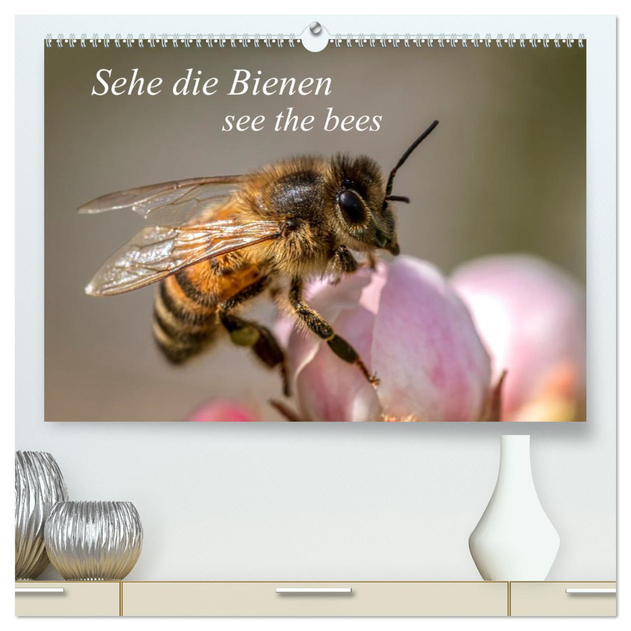 Kalendář/Diář Sehe die Bienen (hochwertiger Premium Wandkalender 2026 DIN A2 quer), Kunstdruck in Hochglanz Calvendo
