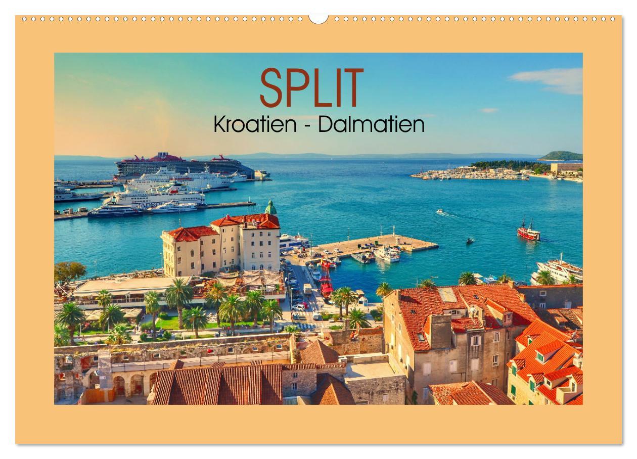 Kalendář/Diář SPLIT Kroatien - Dalmatien (Wandkalender 2026 DIN A2 quer), CALVENDO Monatskalender Calvendo