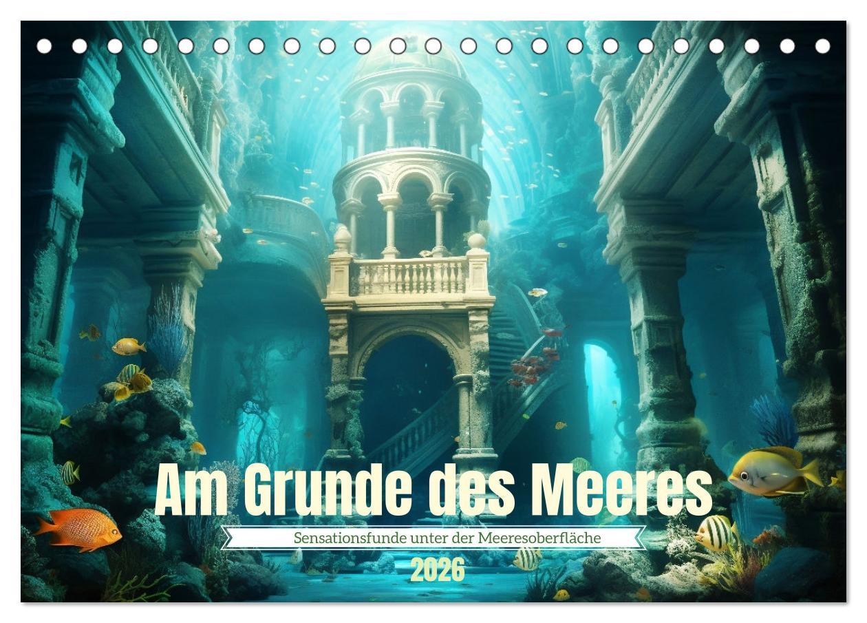 Kalendář/Diář Am Grunde des Meeres (Tischkalender 2026 DIN A5 quer), CALVENDO Monatskalender Calvendo