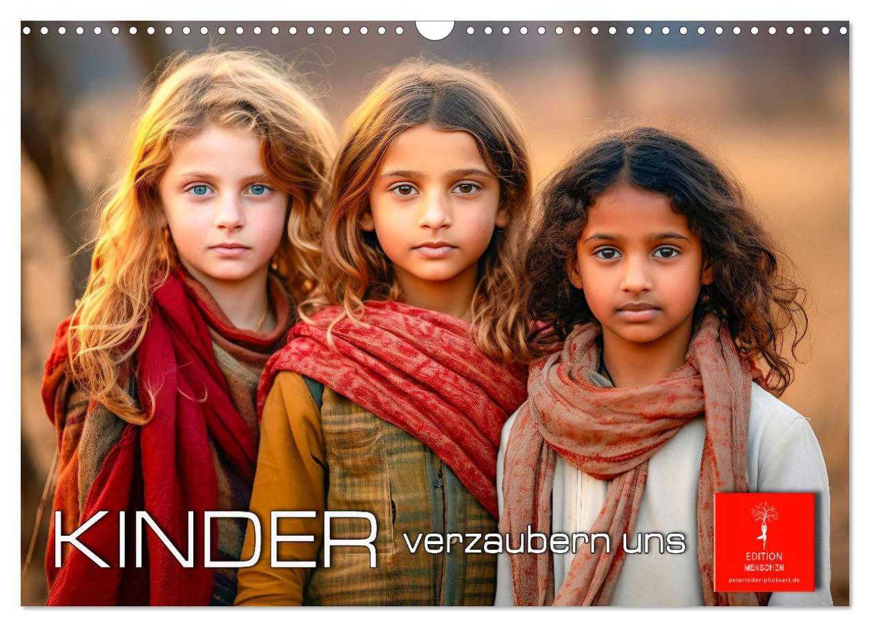 Kalendář/Diář Kinder verzaubern uns (Wandkalender 2026 DIN A3 quer), CALVENDO Monatskalender Calvendo