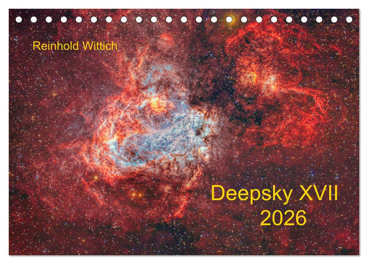 Kalendár/Diár Deepsky XVII (Tischkalender 2026 DIN A5 quer), CALVENDO Monatskalender Calvendo