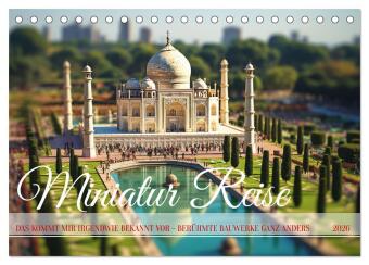 Kalendár/Diár Miniatur Reise (Tischkalender 2026 DIN A5 quer), CALVENDO Monatskalender Calvendo