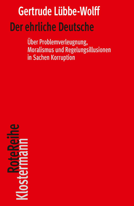 Kniha Der ehrliche Deutsche Gertrude Lübbe-Wolff