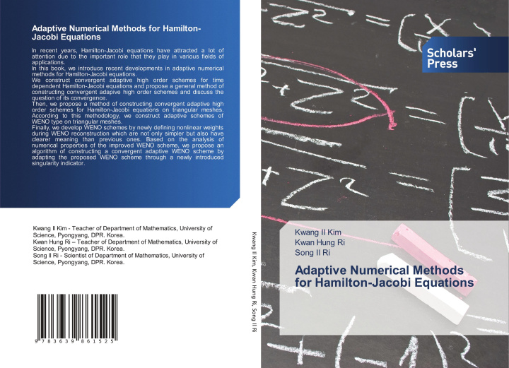 Kniha Adaptive Numerical Methods for Hamilton-Jacobi Equations Kwan Hung Ri