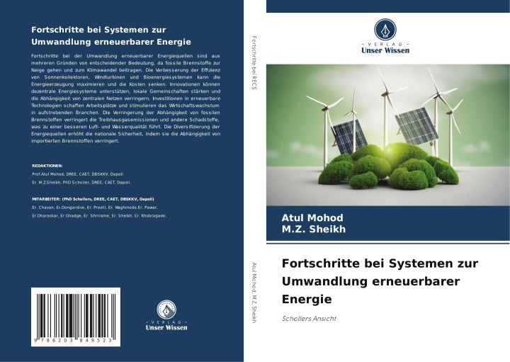 Kniha Fortschritte bei Systemen zur Umwandlung erneuerbarer Energie M. Z. Sheikh