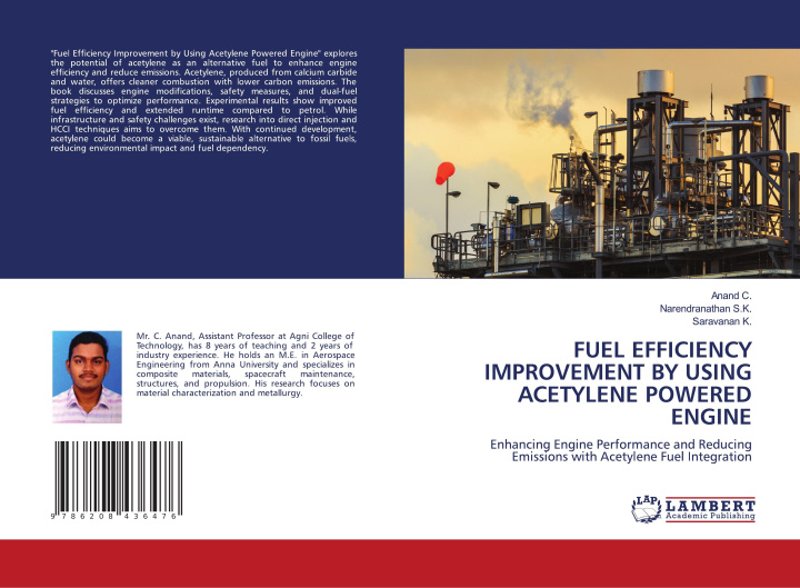 Kniha FUEL EFFICIENCY IMPROVEMENT BY USING ACETYLENE POWERED ENGINE Narendranathan S. K.