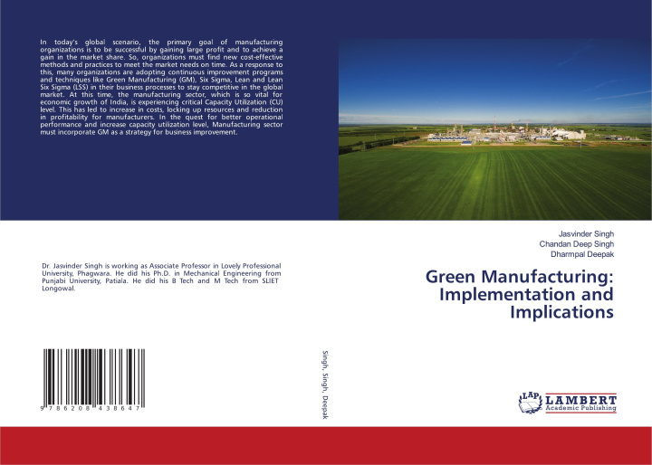 Kniha Green Manufacturing: Implementation and Implications Chandan Deep Singh