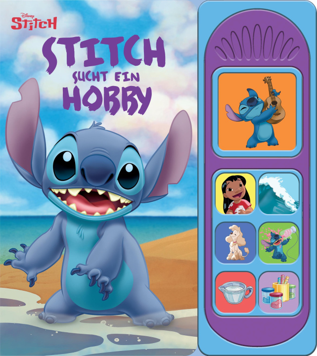 Libro Disney Stitch - Stitch sucht ein Hobby - Soundbuch - Pappbilderbuch mit 7 Geräuschen Fabienne Pfeiffer