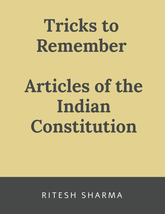 Kniha articles of the inidan constiturion 