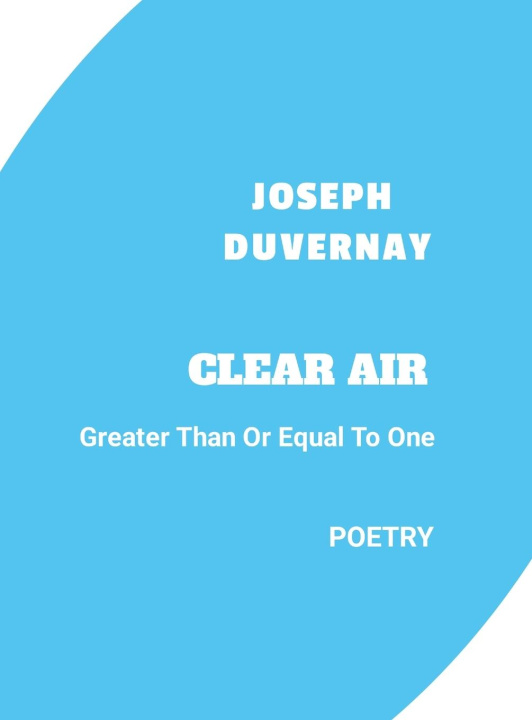 Kniha CLEAR AIR Joseph Duvernay