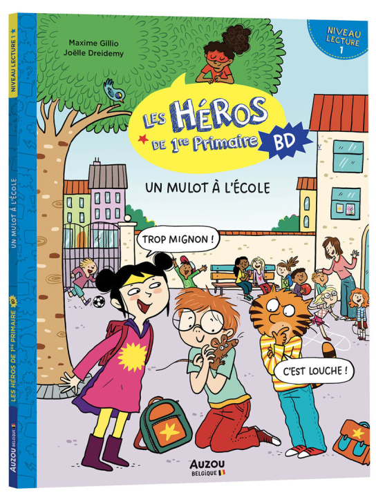 Libro Les héros de 1re primaire en bd - niveau 1 - un mulot à l'école Maxime Gillio