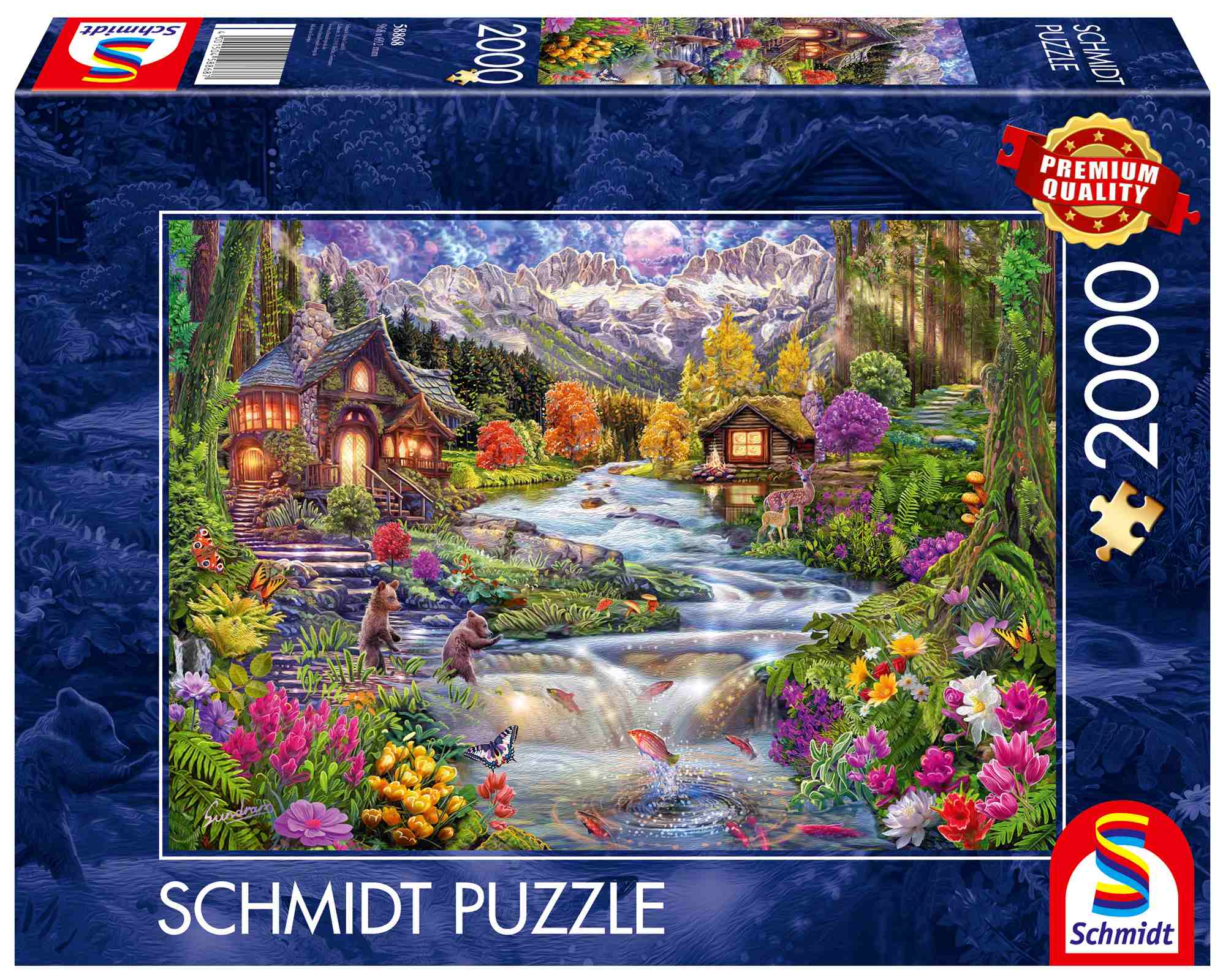 Kniha Puzzle 2000 PQ Rzeka w górach 113390 