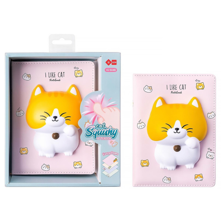 Kniha Notes 128k.Kotek SQUISHY 