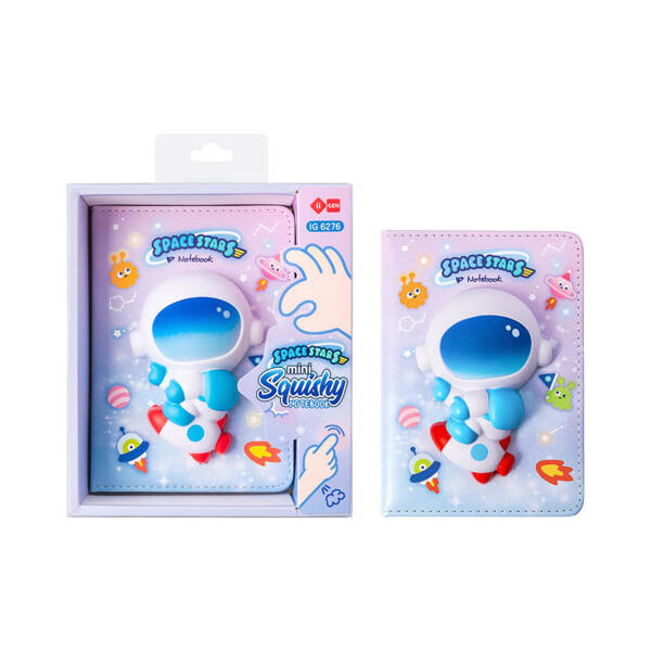 Kniha Notes mini 96k.Astronauta SQUISHY 