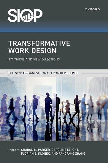 Kniha Transformative Work Design Florian Erik Klonek