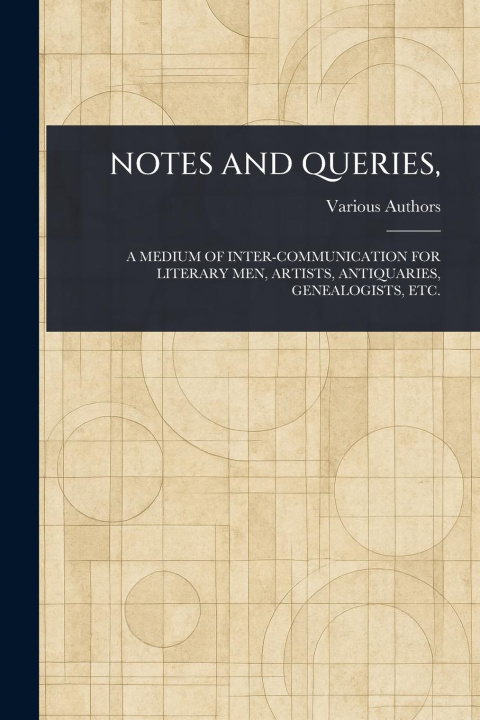 Kniha Notes and Queries, 