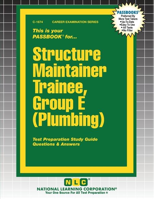Kniha Structure Maintainer Trainee, Group E (Plumbing) 