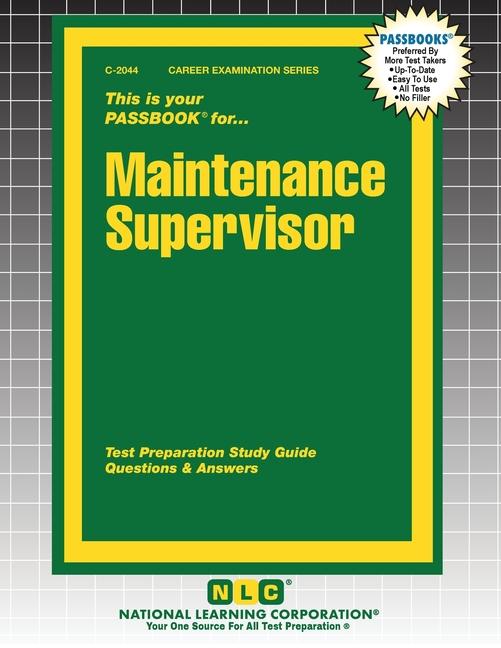 Kniha Maintenance Supervisor 