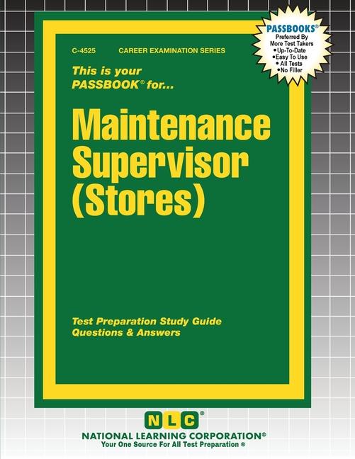 Kniha Maintenance Supervisor (Stores) 