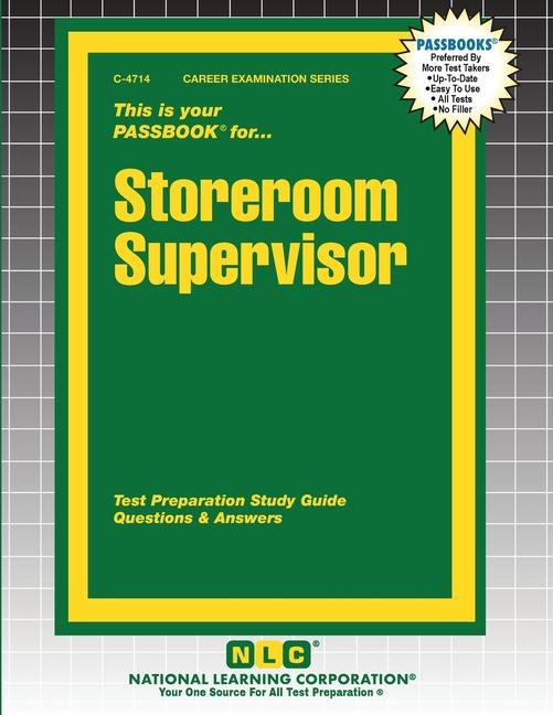Kniha Storeroom Supervisor 