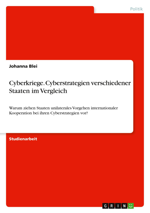 Kniha Cyberkriege. Cyberstrategien verschiedener Staaten im Vergleich 