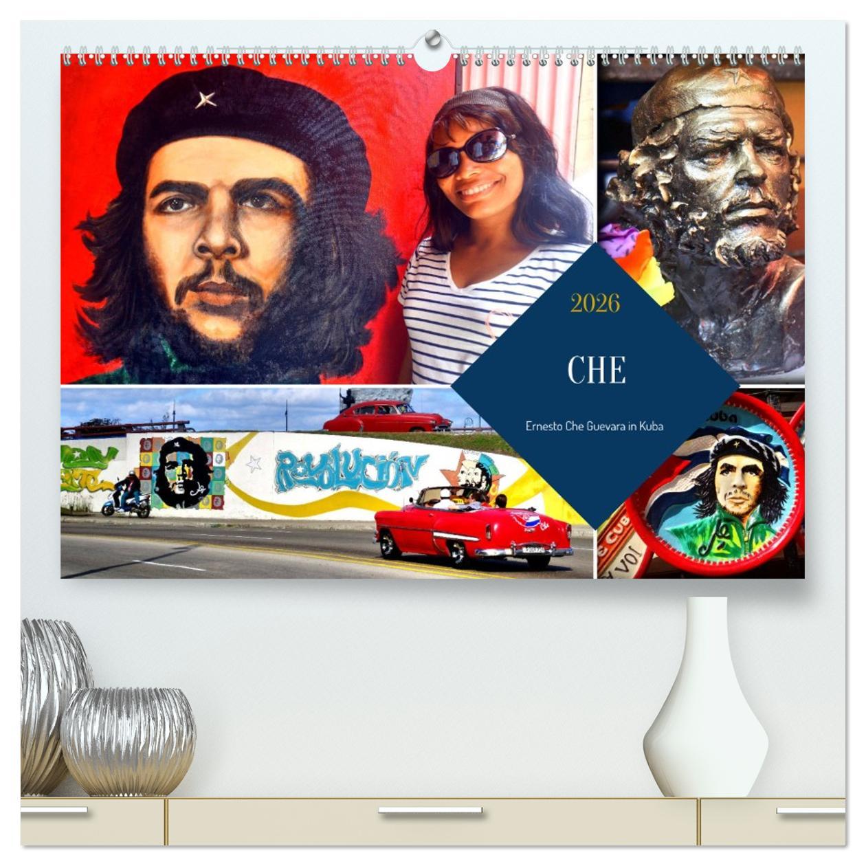 Kalendár/Diár CHE - Ernesto Che Guevara in Kuba (hochwertiger Premium Wandkalender 2026 DIN A2 quer), Kunstdruck in Hochglanz Calvendo