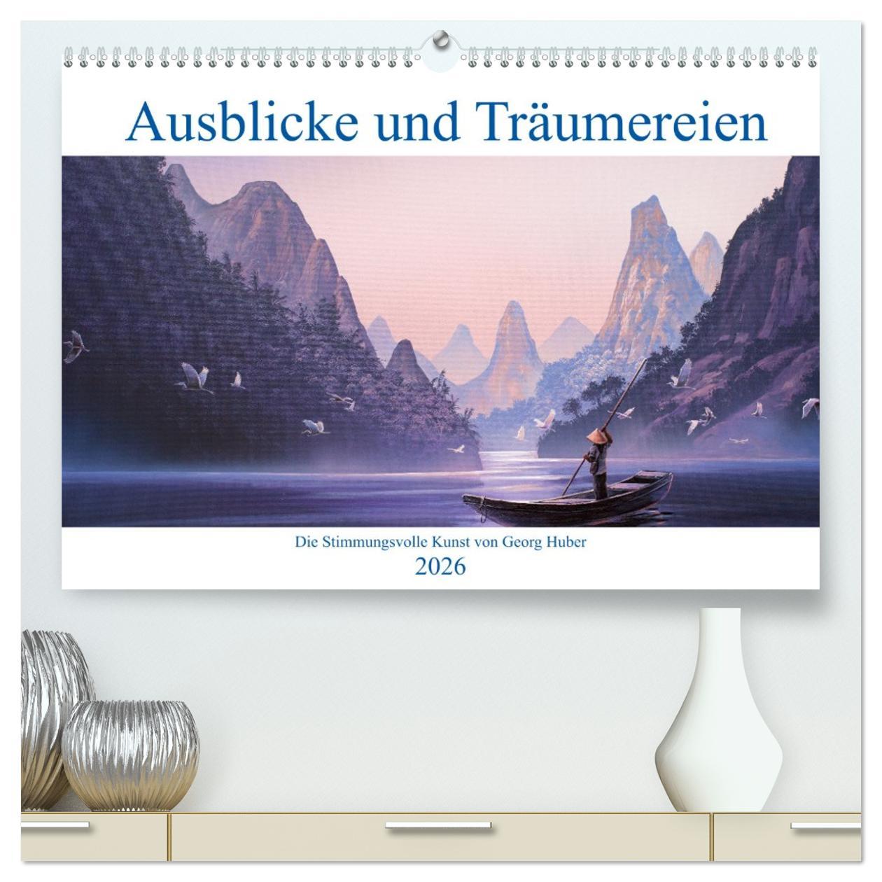 Kalender/agenda Paradise, Ausblicke und Träumereien (hochwertiger Premium Wandkalender 2026 DIN A2 quer), Kunstdruck in Hochglanz Calvendo