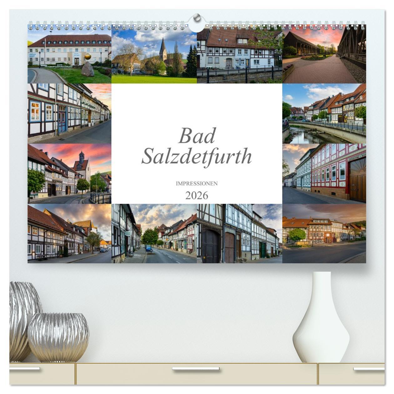 Kalendář/Diář Bad Salzdetfurth Impressionen (hochwertiger Premium Wandkalender 2026 DIN A2 quer), Kunstdruck in Hochglanz Calvendo