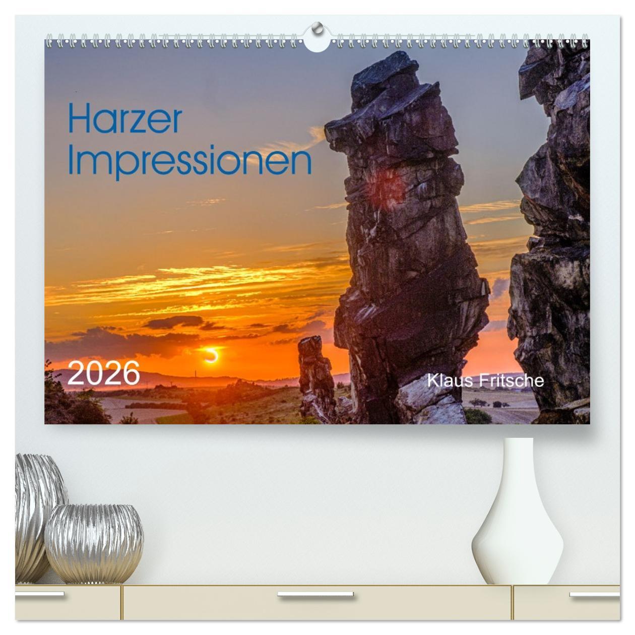 Kalendár/Diár Harzer Impressionen (hochwertiger Premium Wandkalender 2026 DIN A2 quer), Kunstdruck in Hochglanz Calvendo