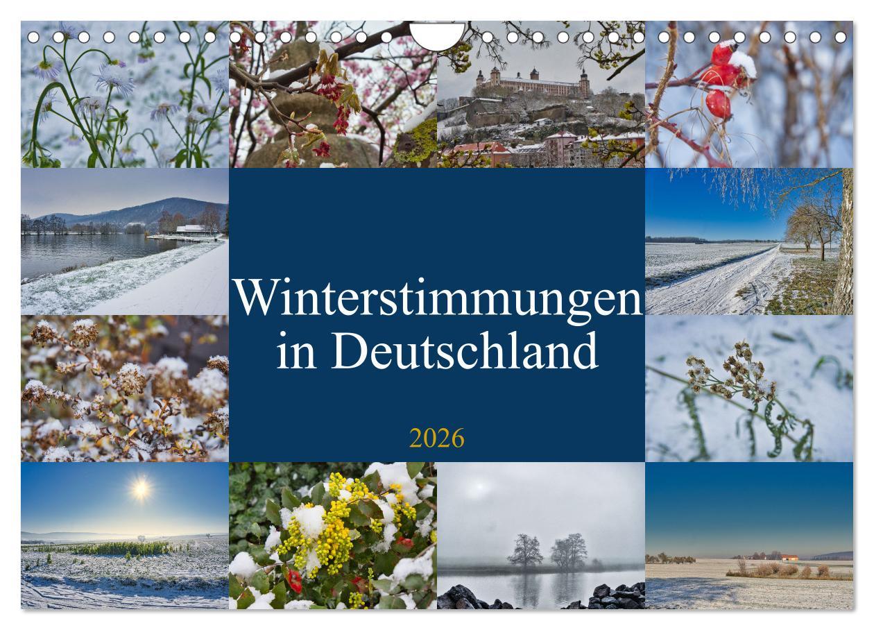 Kalendář/Diář Winterstimmungen in Deutschland (Wandkalender 2026 DIN A4 quer), CALVENDO Monatskalender Calvendo