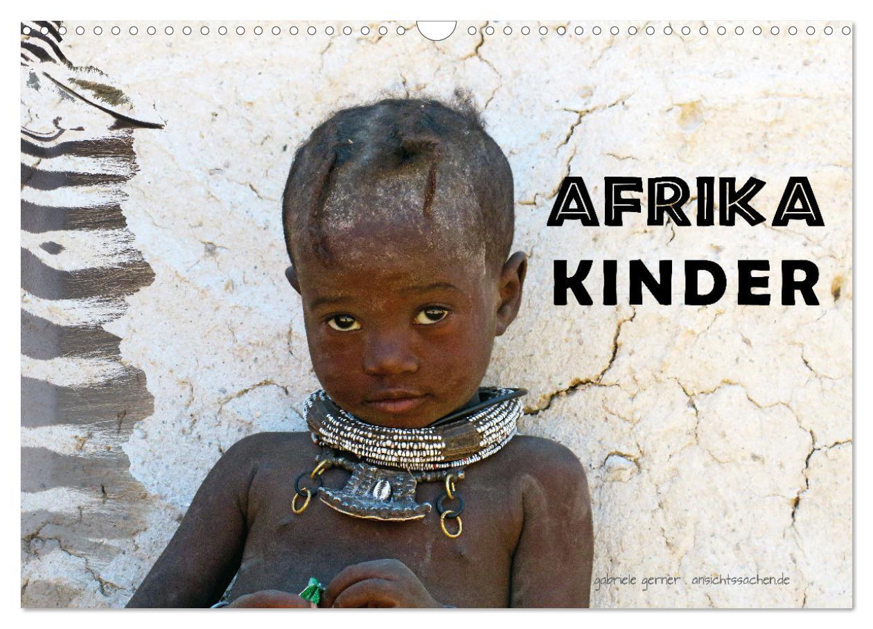 Kalendář/Diář Afrika Kinder (Wandkalender 2026 DIN A3 quer), CALVENDO Monatskalender Calvendo