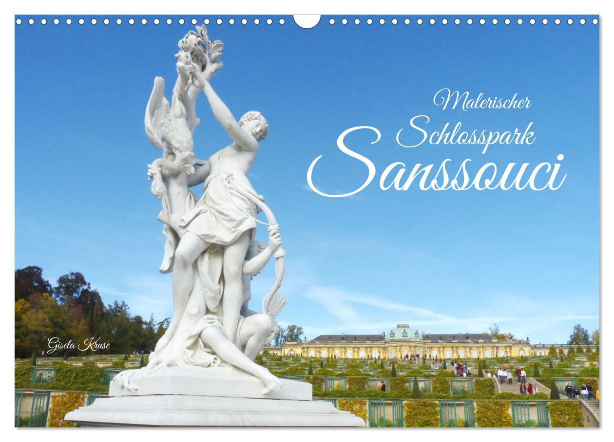 Kalendár/Diár Malerischer Schlosspark Sanssouci (Wandkalender 2026 DIN A3 quer), CALVENDO Monatskalender Calvendo