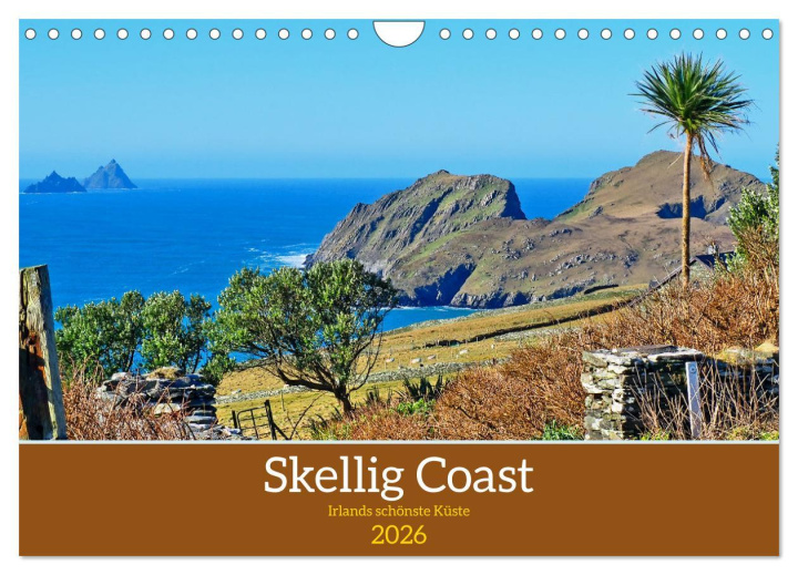 Kalendár/Diár Skellig Coast - Irlands schönste Küste (Wandkalender 2026 DIN A4 quer), CALVENDO Monatskalender Calvendo