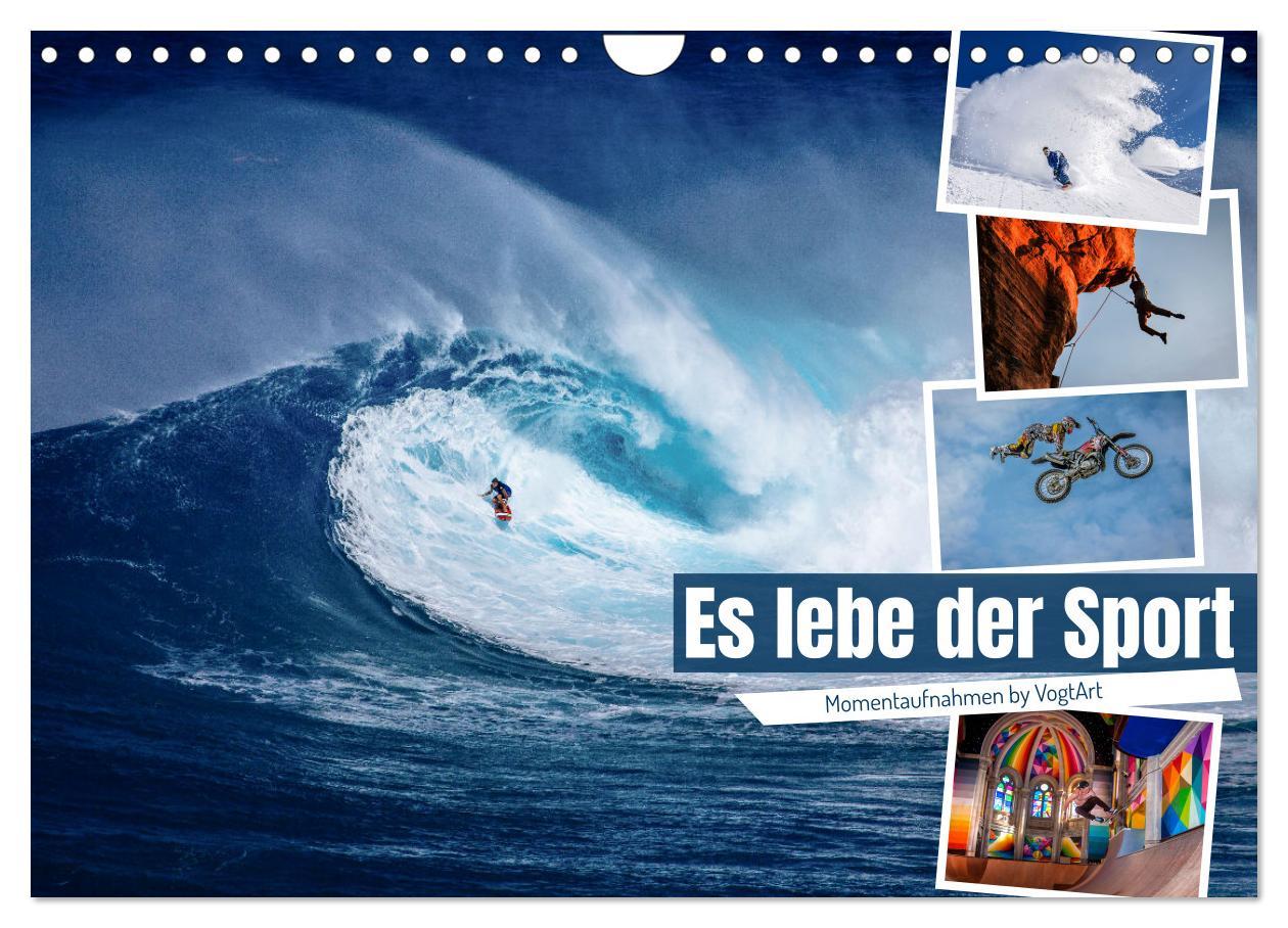 Kalendář/Diář Es lebe der Sport - Momentaufnahmen by VogtArt (Wandkalender 2026 DIN A4 quer), CALVENDO Monatskalender Calvendo