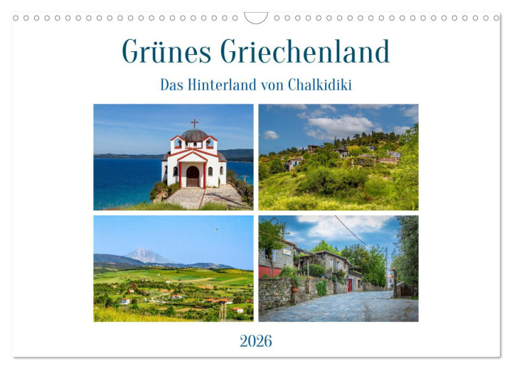 Kalendár/Diár Grünes Griechenland (Wandkalender 2026 DIN A3 quer), CALVENDO Monatskalender Calvendo