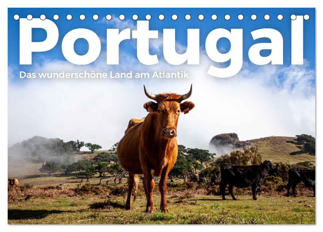 Kalendár/Diár Portugal - Das wunderschöne Land am Atlantik. (Tischkalender 2026 DIN A5 quer), CALVENDO Monatskalender Calvendo